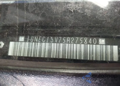 2005 Chevrolet Tahoe Ls из США, поврежденный, VIN 1GNEC13V75R275840